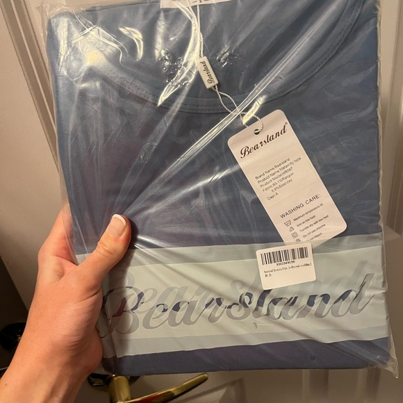 NWT Bearsland Maternity Shirts. Pack of 3. Purple blue and pink. Size S - Picture 2 of 4